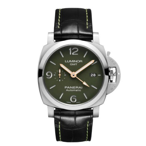 2020 PAM1056 Luminor 1950 GMT Green Dial 44mm Automatic Stainless Watch